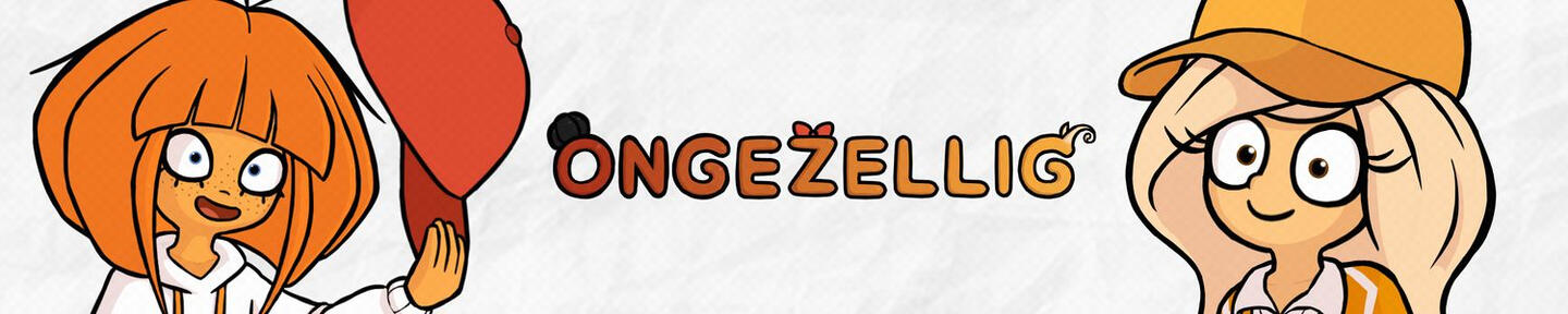 Ongezellig banner/banier